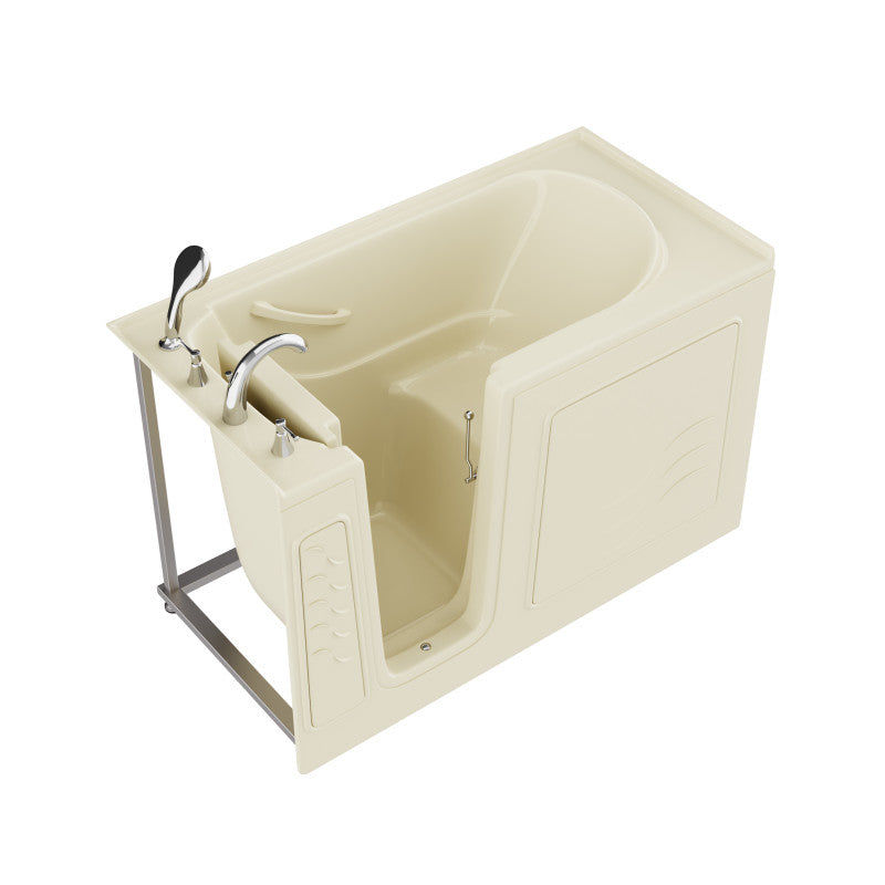 Coupe Series 30 in. x 60 in. Left Drain Quick Fill Walk-In Soaking Tub in Biscui