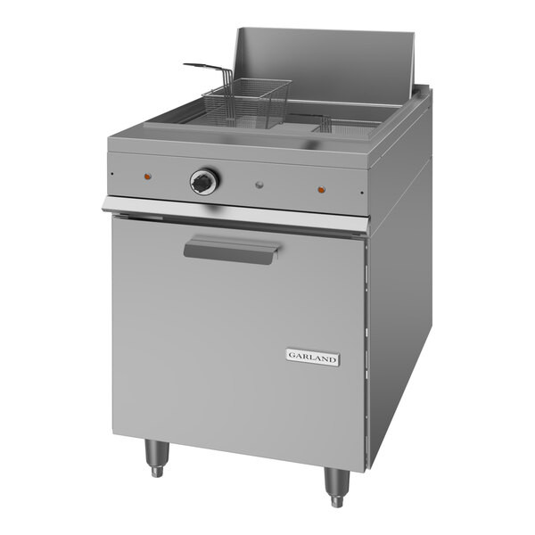 Garland 36ES21 70 lb. Range Match Electric Floor Fryer – 208V, 3 Phase, 20kW