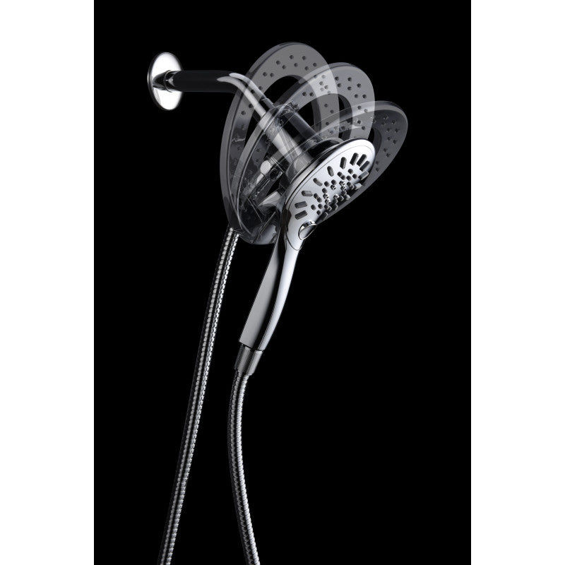 Thumbnail: ANZZI Magnetic Valkyrie Multi-Spray Retro-Fit 7.48 in. Dual Wall Mount