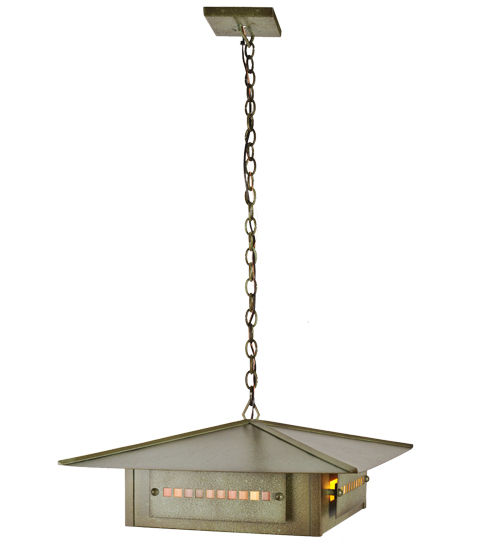 Meyda 24"Sq Moss Creek Stepping Stone Pendant