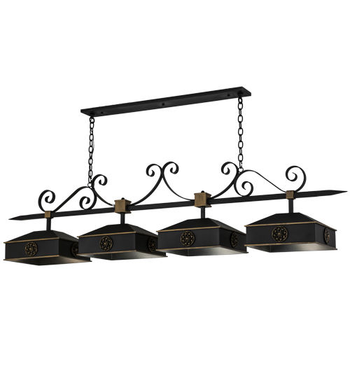 Meyda 78"L Stefano 4 LT Island Pendant