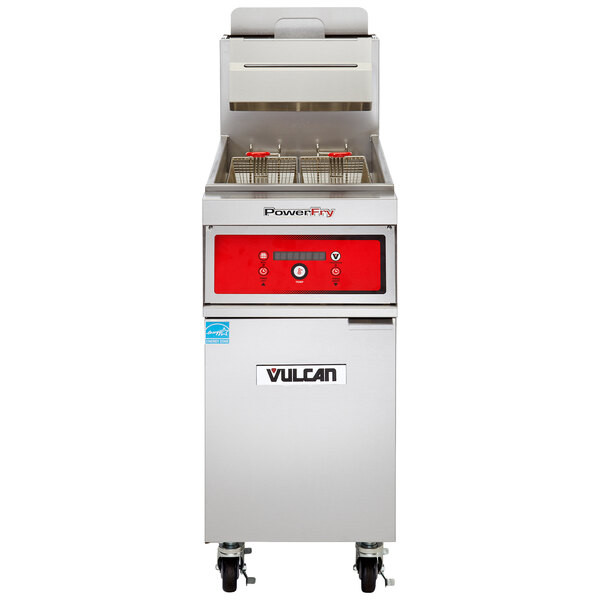 Vulcan 1VK65D-2 PowerFry5 65-70 lb. Liquid Propane Floor Fryer with Solid State