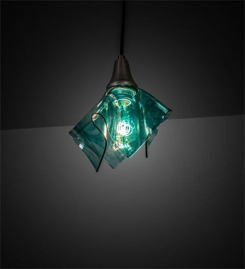 Meyda 9" Wide Mente Swirl Handkerchief Mini Pendant