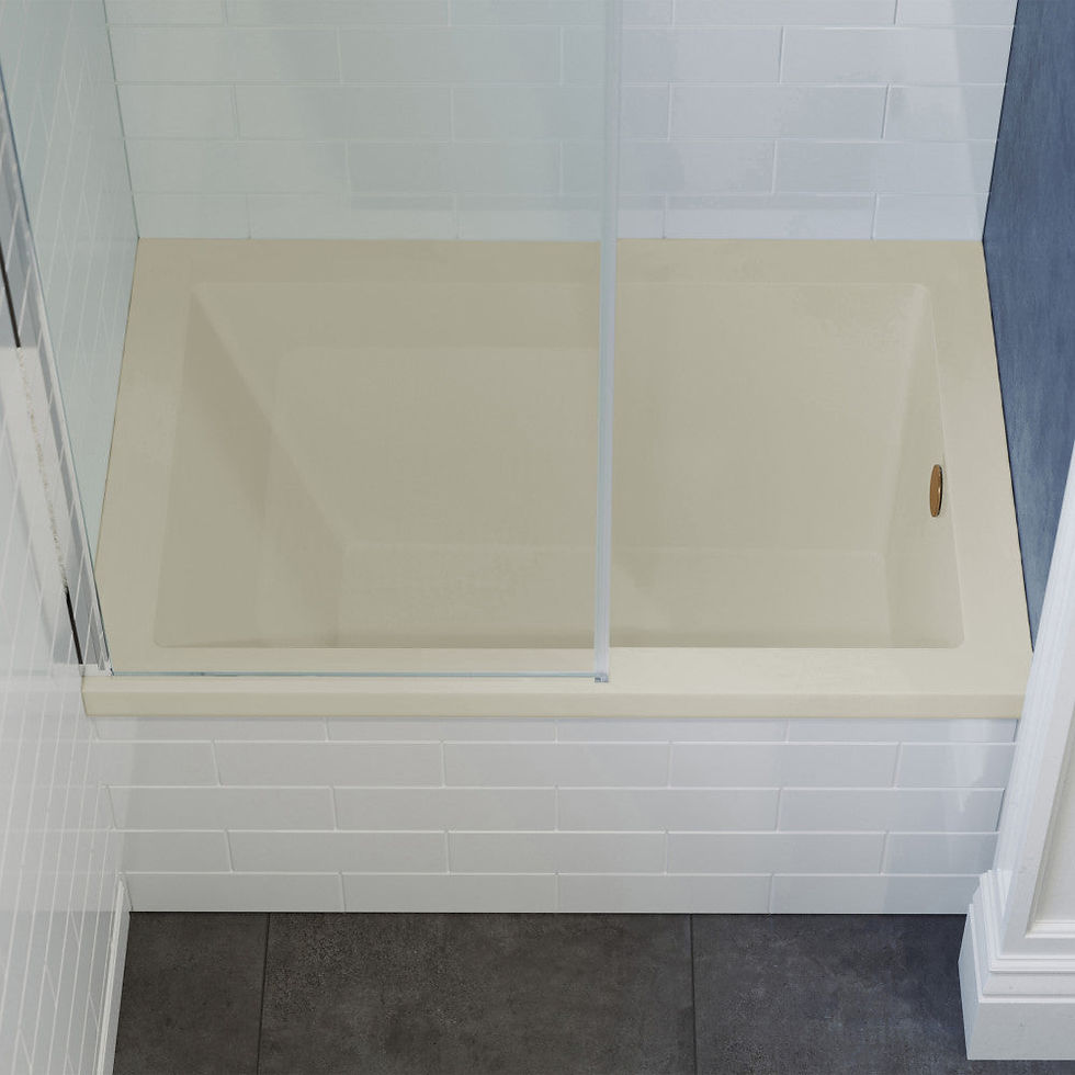 Thumbnail: Swiss Madison Voltaire 48" x 32" Right-Hand Drain Alcove Bathtub in