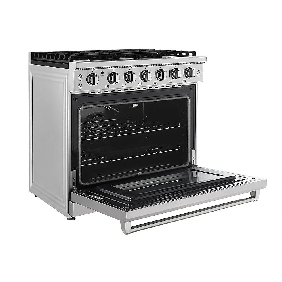 Thumbnail: Empava Appliances 2 PCS / 36" Gas Range & 36" Range Hood-36RH09 & 36GR11