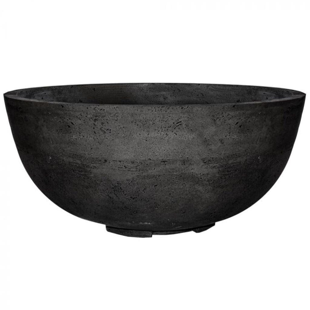 Prism Hardscapes Moderno 1 39" Ebony Round Concrete Natural Gas Fire