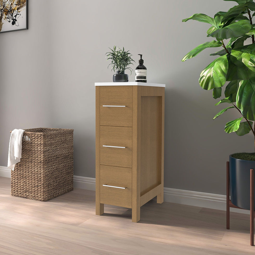 Thumbnail: vanityart Bath Vanity Side Cabinet Only CVB12