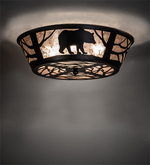 Meyda 22" Wide Bear on the Loose Flushmount