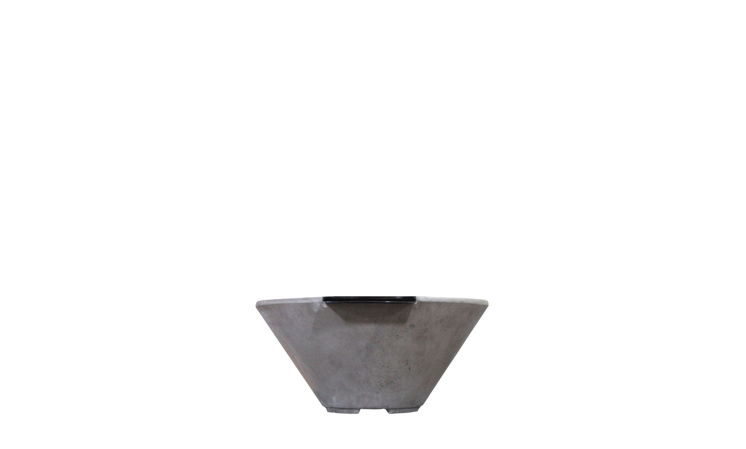 Prism Hardscapes Verona Small 33" Ebony Concrete Water Bowl