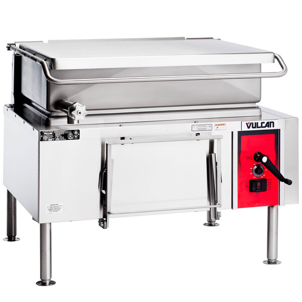 Vulcan VG40-LP Liquid Propane 40 Gallon Manual Tilt Braising Pan / Tilt Skillet