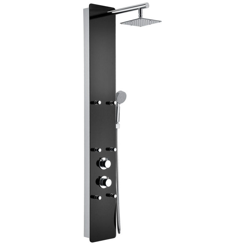 Melody 59 in. 6-Jetted Full Body Shower Panel System with Heavy Rain Shower and 