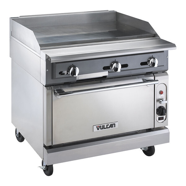 Vulcan VGM36S-NAT V Series Natural Gas 36″ Heavy-Duty Manual Range with Griddle