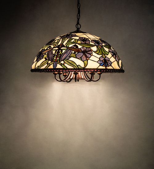 Meyda 22" Wide Nouveau Lily Pendant