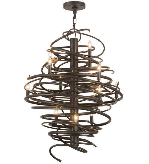 Meyda 28" Wide Cyclone 12 Light Chandelier