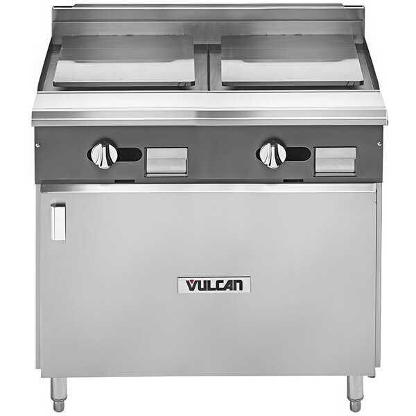 Vulcan V2P36B-LP V Series Liquid Propane 36″ Heavy-Duty Range with 2 Plancha Top