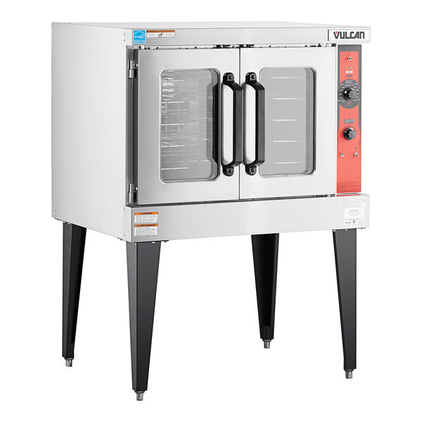 Vulcan VC5GDN Natural Gas Single Deck Full Size Convection Oven with Legs – 50,0