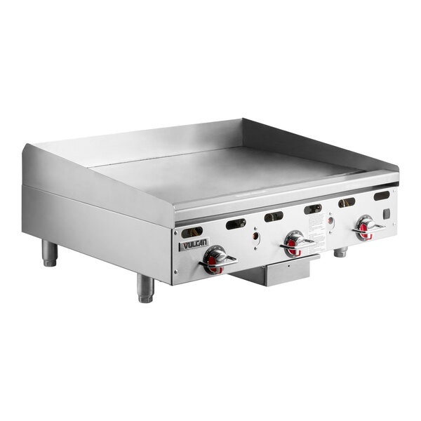 Vulcan MSA36-101 36″ Countertop Natural Gas Griddle with Snap Action Thermostati