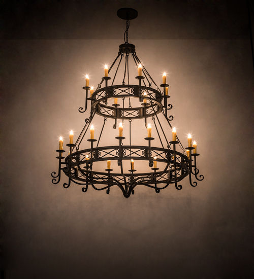 Meyda 72"W Gina 24 LT Chandelier