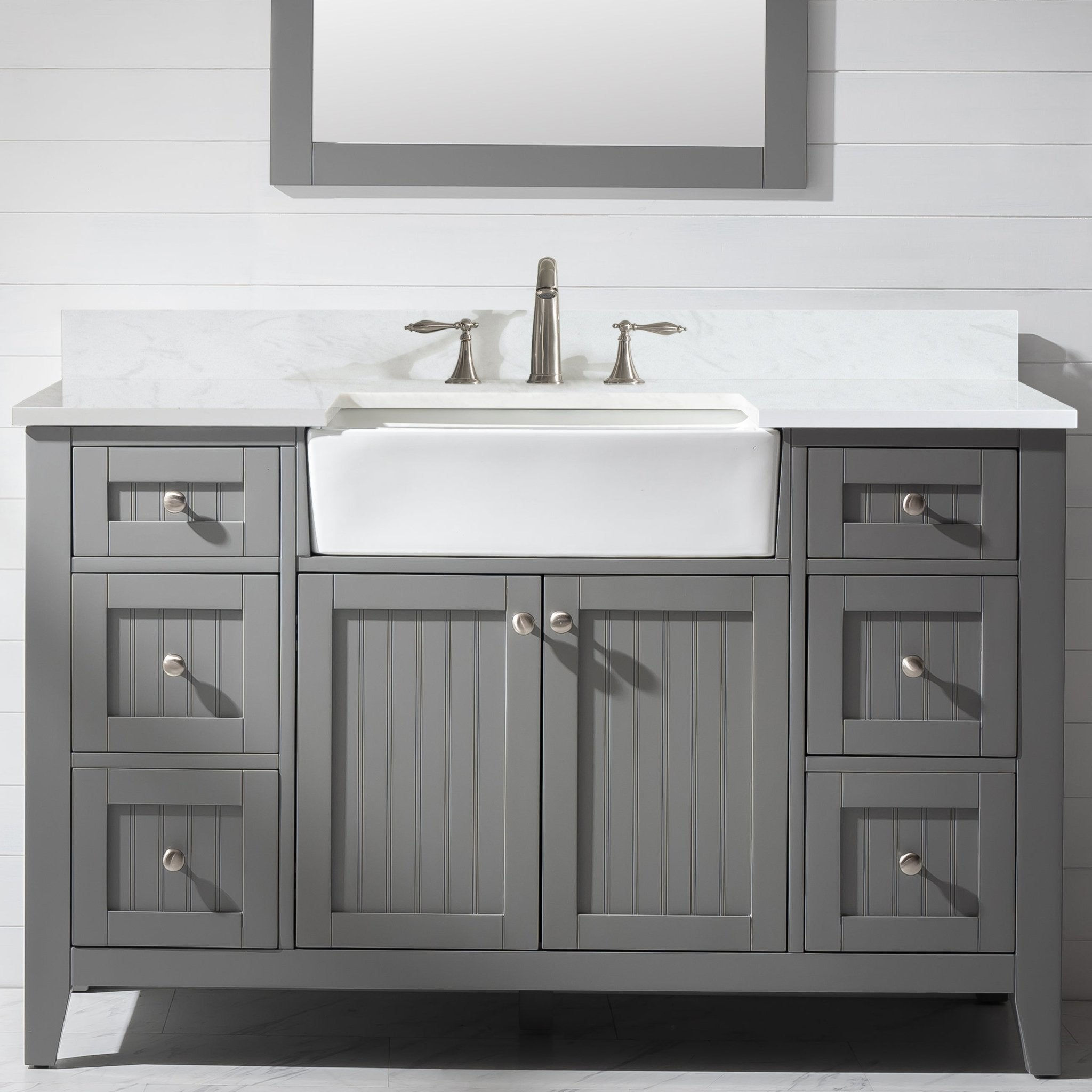 Design Element Burbank 54" Single Vanity - Gray BK-54-GY