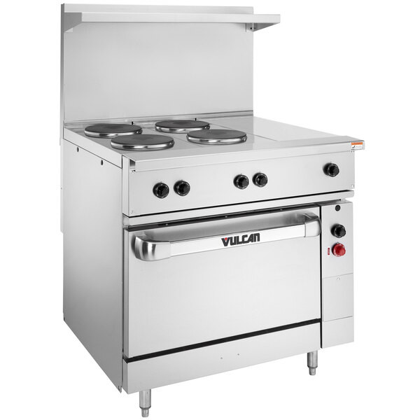Vulcan EV36-S-4FP-1HT-208 Endurance Series 36″ Electric Range with 4 French Plat