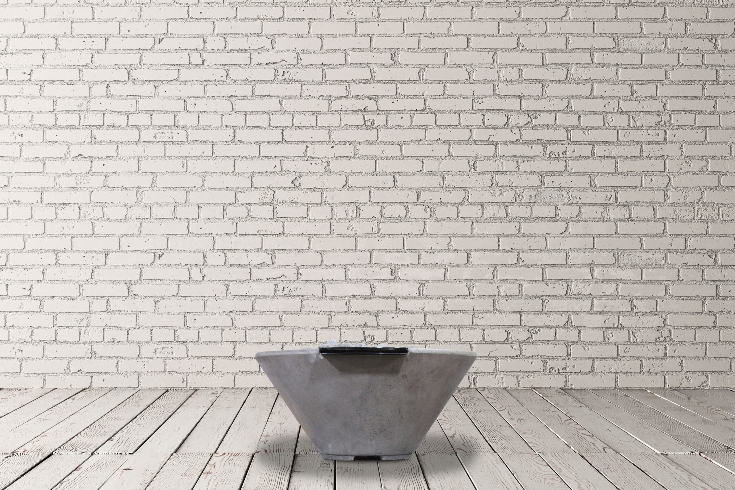 Prism Hardscapes Verona Small 33" Ultra White Concrete Propane Gas Fire