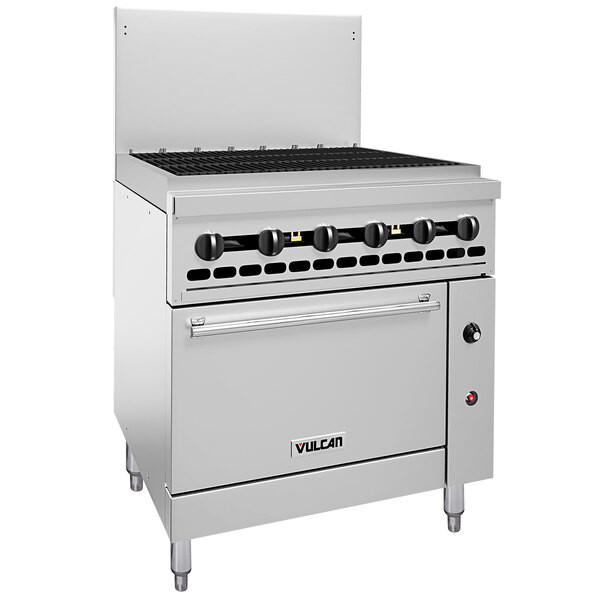 Vulcan 36S-36CBN Endurance Natural Gas 36″ Charbroiler with Standard Oven Base