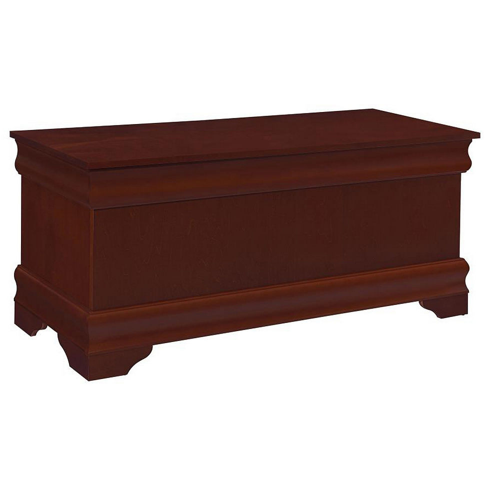 Thumbnail: Benzara Traditional Style Wooden Cedar Chest, Brown - BM159219