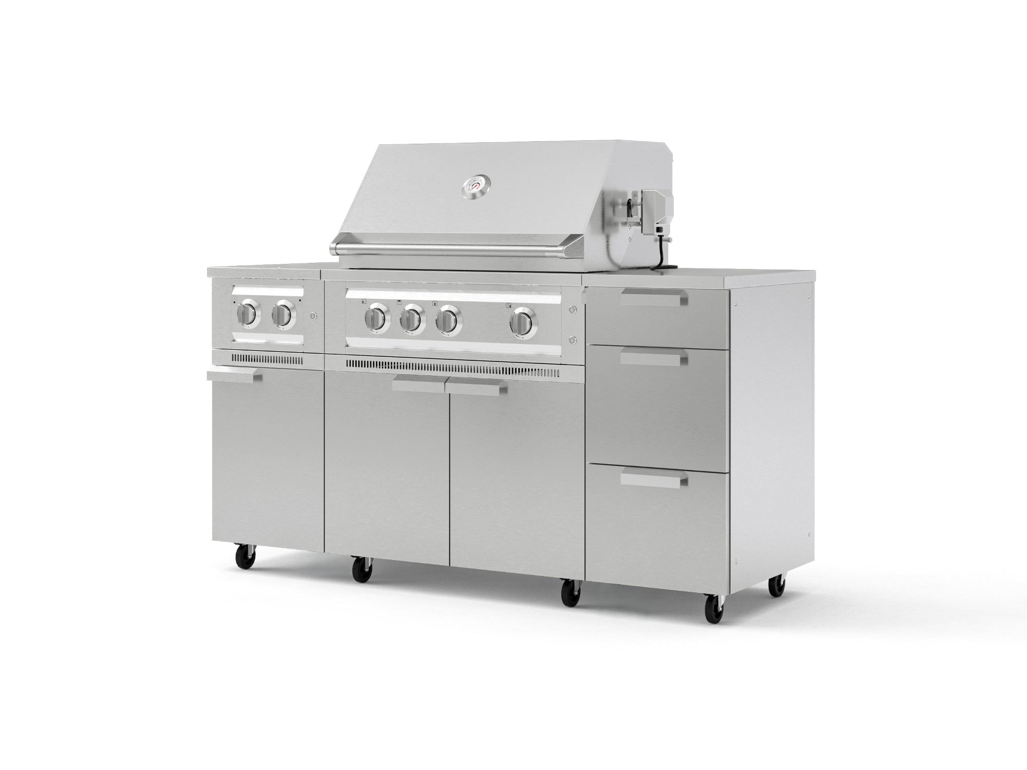 "OKC-16""SS 6 pc Set-3 Drw,36""IGC,36"" LP Plat Grill,Plat DSB with