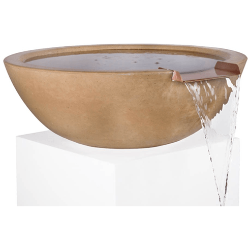 The Outdoor Plus Sedona Water Bowl in GFRC Concrete