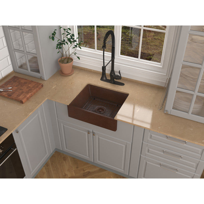 Thumbnail: ANZZI Attica 19 in. Handmade Vessel Sink in Hammered Antique Copper