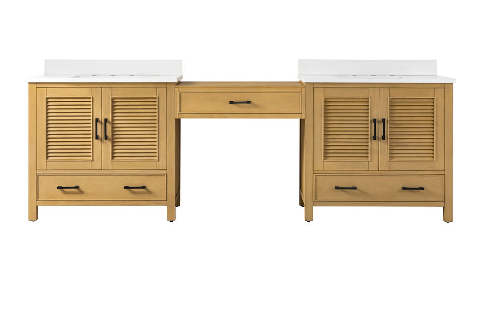 Thumbnail: Design Element Bath Kitchen Estate 102" Double Sink Bathroom Vanity