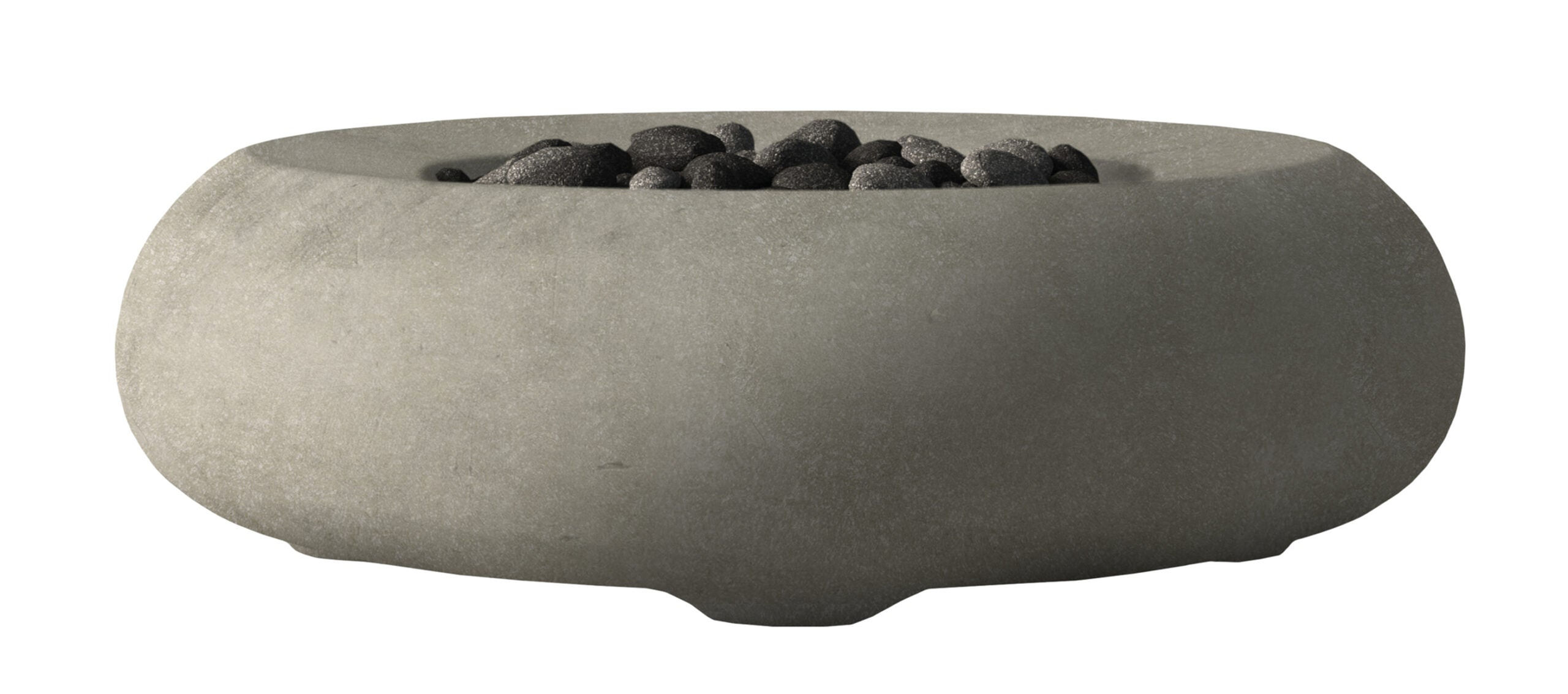 Prism Hardscapes Pietra 49" Natural Modern Concrete Propane Gas Fire
