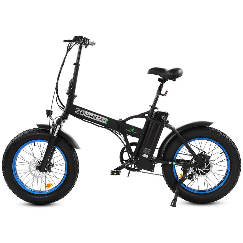Ecotric 48V Fat Tire Portable & Folding Electric Bike w/ LCD