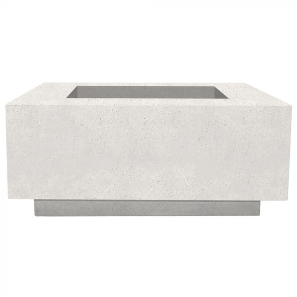 Prism Hardscapes Tavola 42 42" Ultra White Square Concrete Natural Gas