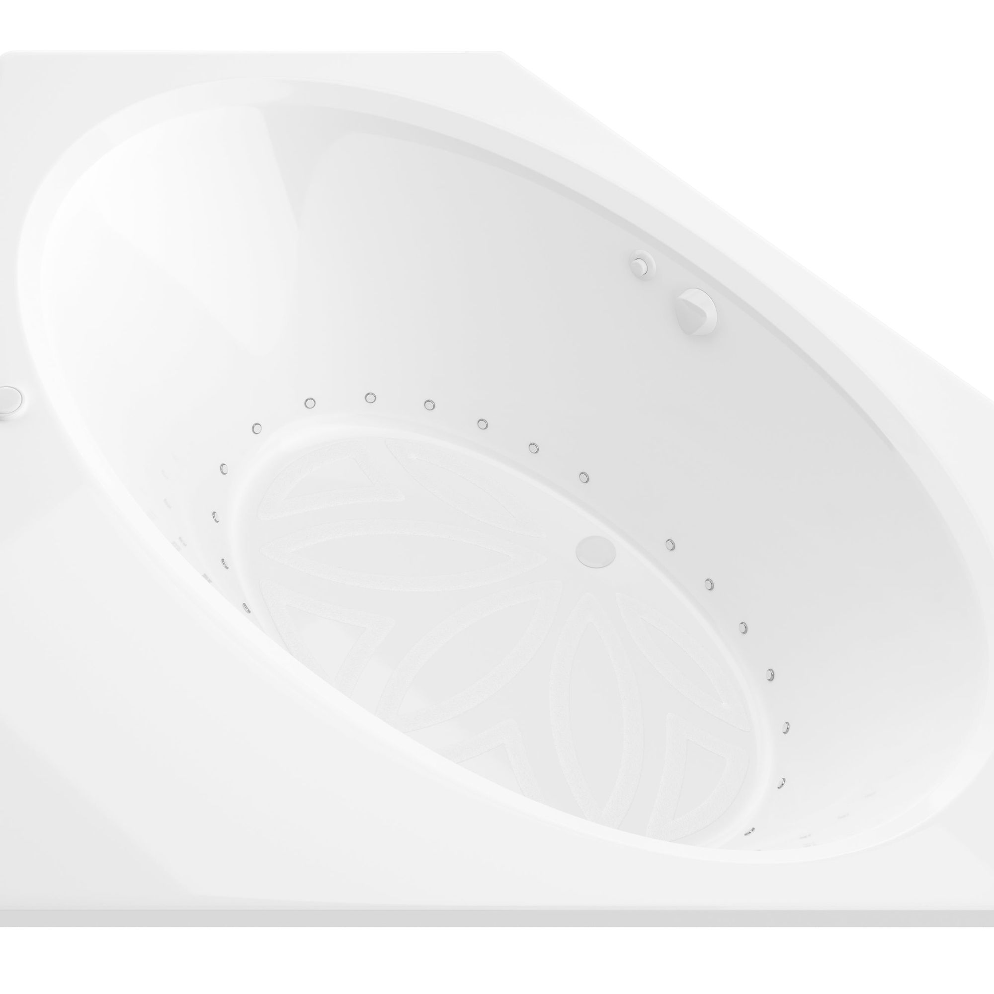 Atlantis Whirlpools Venus 60 x 60 Corner Air Jetted Bathtub 6060VAL