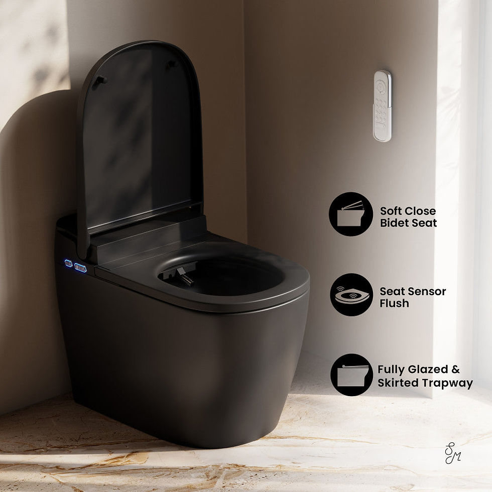Thumbnail: Swiss Madison Avancer One pc Smart Toilet 1.28 GPF in Matte Black w/