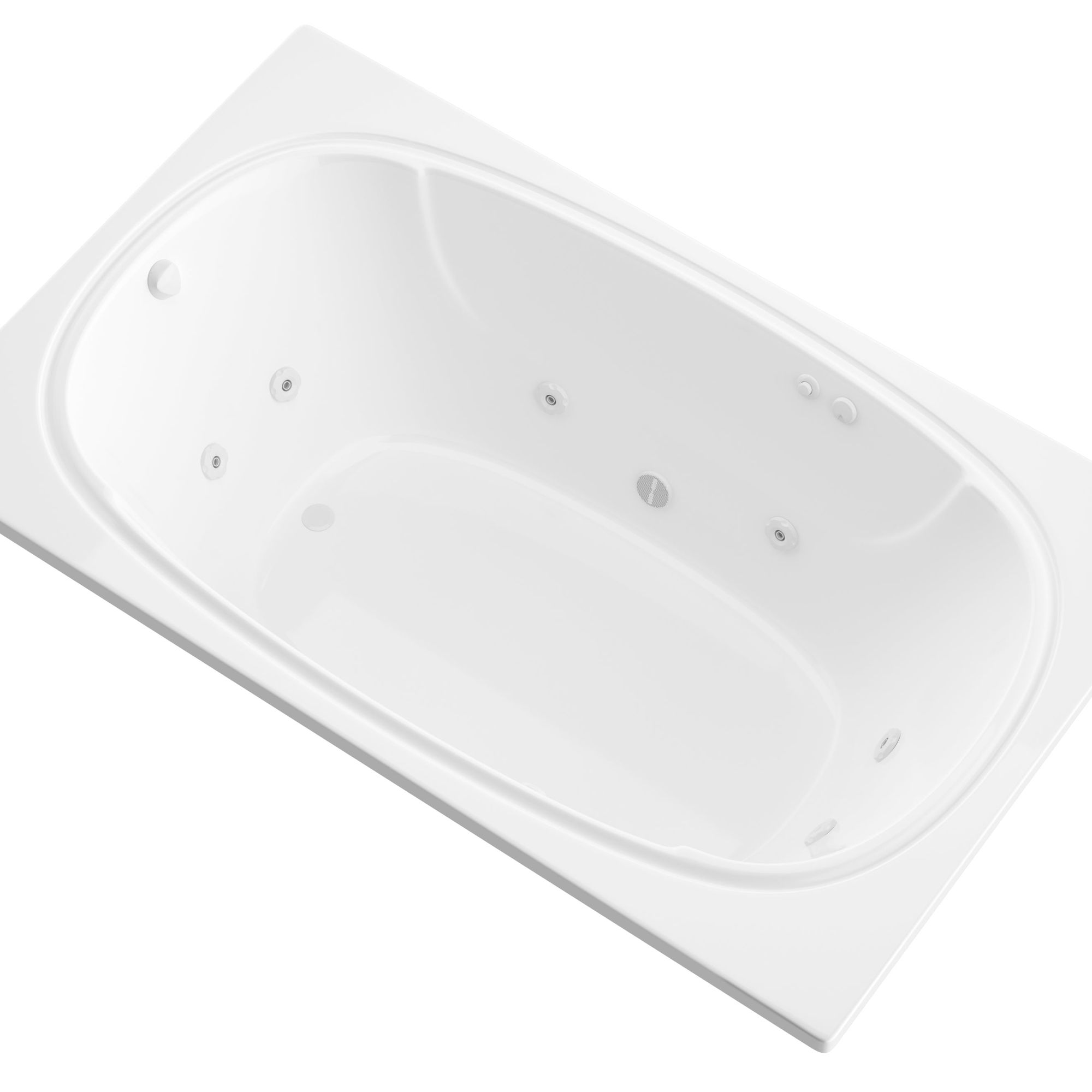 Atlantis Whirlpools Charleston 48 x 72 Rectangular Whirlpool Jetted — 4872CWR
