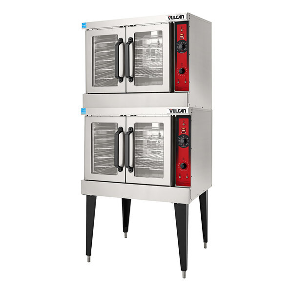 Vulcan VC66ED-208/3 Double Deck Full Size Electric Deep Depth Convection Oven wi