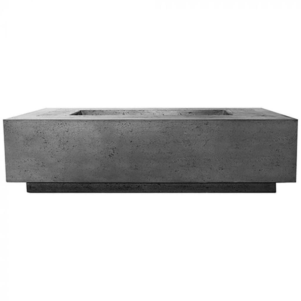 Prism Hardscapes Tavola 8 60" Pewter Rectangular Concrete Propane Gas
