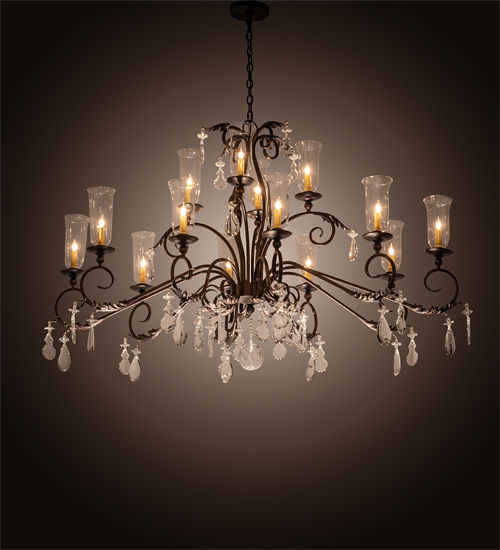 Meyda 62" Long Windsor 14 Light Oblong Chandelier