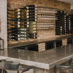 Thumbnail: W Series Stemware Rack (metal wall mounted wine glass storage)