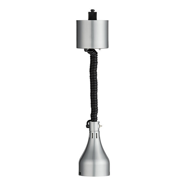 Hatco DL-500-RTL Standard Retractable Cord Track Mount Heat Lamp with Glossy Gra