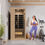 Thumbnail: Lucia 1- Person Indoor Hemlock Wooden Carbon FAR Infrared Home Sauna Room with L