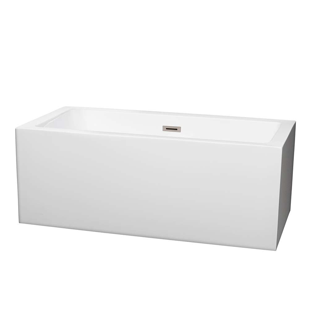 Wyndham Collection Melody 60 Inch Freestanding Bathtub in – WCOBT101160BNTRIM