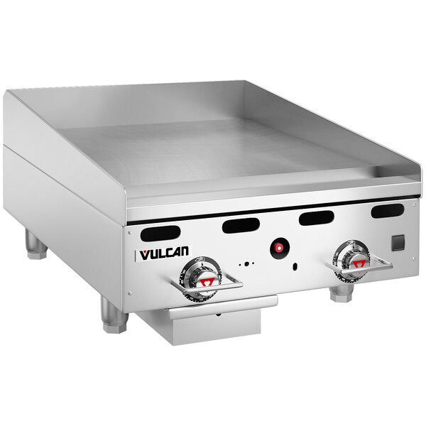 Vulcan MSA24-102 24″ Countertop Liquid Propane Griddle with Snap Action Thermost