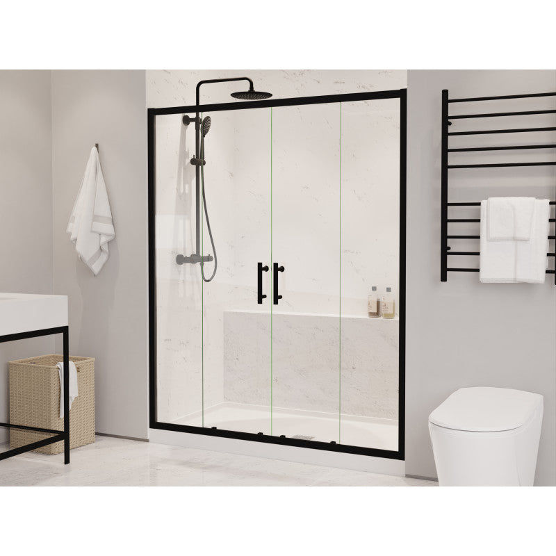 Thumbnail: ANZZI Enchant 70-in. x 60.4-in. Framed Sliding Shower Door
