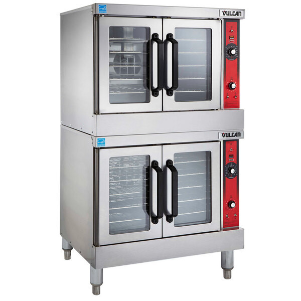 Vulcan VC55ED-240/3 Double Deck Full Size Electric Convection Oven – 240V, Field