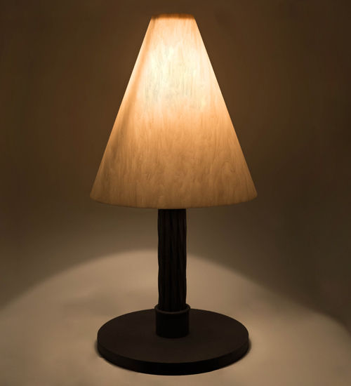Meyda 17"W Cone Mosset Table Lamp