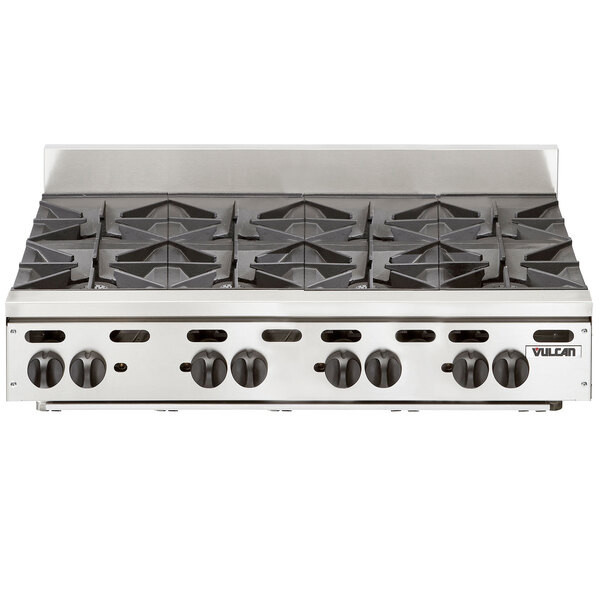 Vulcan VHP848 Natural Gas 48″ 8 Burner Countertop Range – 240,000 BTU