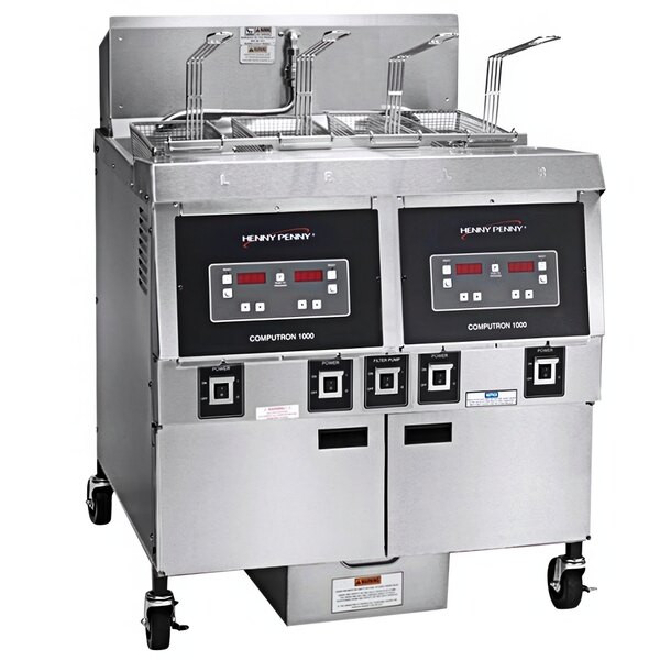 Henny Penny OFG-322 2-Well Natural Gas Fryer with Computron 1000 Controls – 175